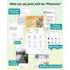 Phomemo M02S Mini Printer, 300 DPI Thermal Printer with 6