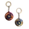 LizMatech Captain America Shield Spinner Keyring Solid Metal Durable