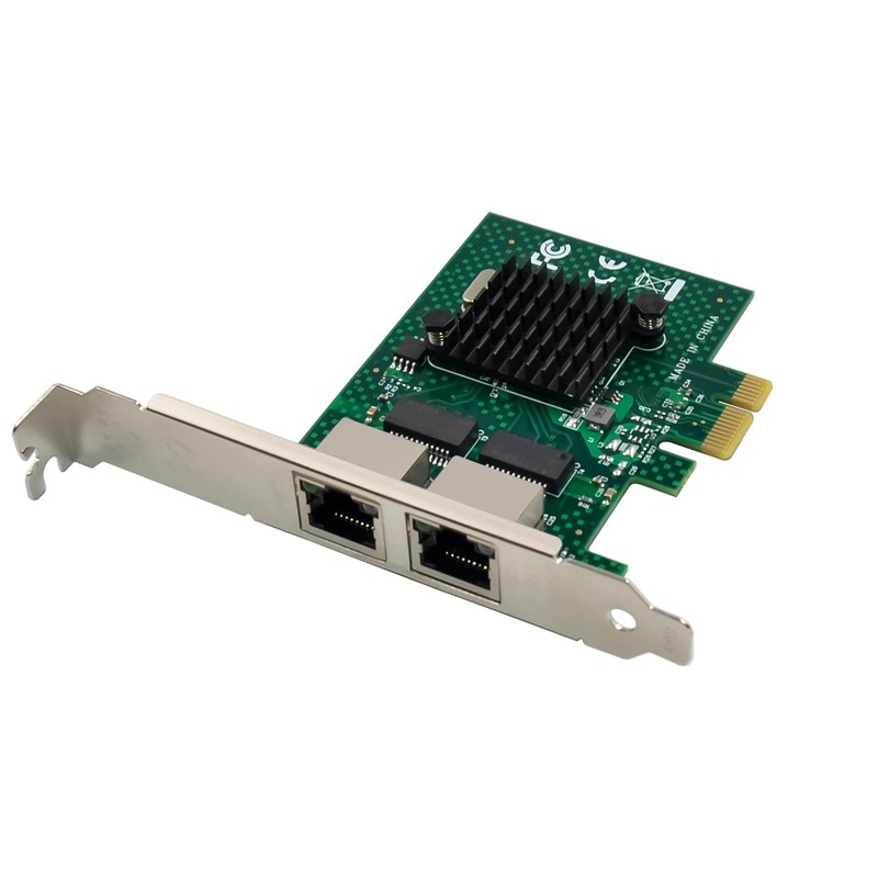 Dual-Port PCIe Gigabit Ethernet Server Adapter with NetXtreme BCM5720-2P Chipset