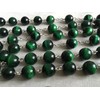 elegantmedical HANDMADE 10MM green Tiger Eye Bead Rosary CROSS catholic