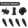 Pack of 50 plastic rivets for fastening, expansion rivets, plastic