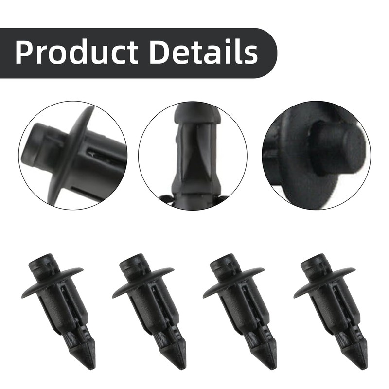 Pack of 50 plastic rivets for fastening, expansion rivets, plastic