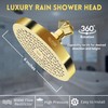 GURIN Shower Head High Pressure Rain, Luxury Bathroom Showerhead with