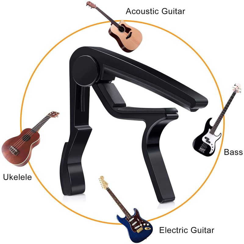 60PCS Acoustic Guitar Accessories Kit Including Guitar Strings, Tuner, Capo,