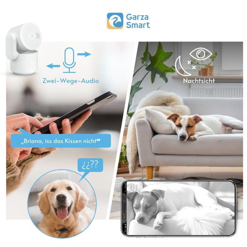 Garza - Smart Indoor 360° Surveillance Camera Smart IP WiFi