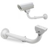 FINXRoll Security Camera Mounting Bracket Extender Pole,J-Shaped 30-60cm Adjustable Ceiling