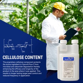 Fipronil Plus C Pest Control Concentrate - DIY Commercial-Strength Roach Killer Indoor Infestation, Easy-Use Ant Spray, Makes 21 Gallons of Fipronil Solution for Homeowners - 16 oz