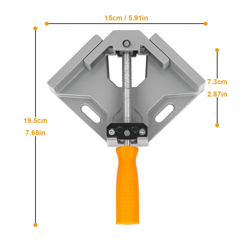 GENHAKON 4 PCS Corner Clamps for Woodworking, Premium 90 Degree