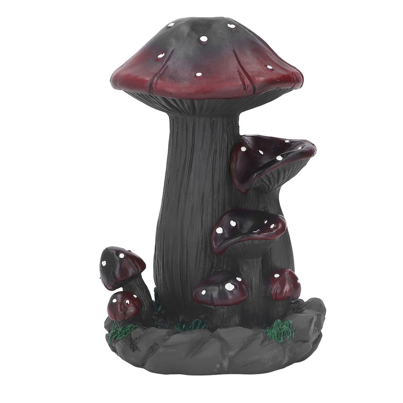 Mushroom Backflow Incense Burners Handcrafted Exquisite Details Resin Backflow Incense