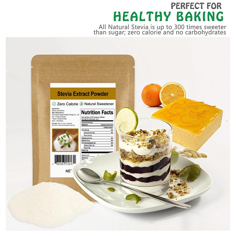 CCnature Pure Stevia Extract Powder Without Erythritol 5.2oz(148g) - Highly