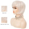 Siudus Blonde Short Wigs for Women Side Part Natural Layered