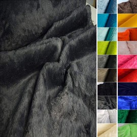 StoffBook Bearskin Teddy Fur Fabric Fur Limitate (Grey, 50 x 155 cm)