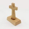 VOSAREA Christian Wooden Cross with Magnetic Base Decorations