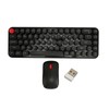 Wireless Keyboard Mouse Combo Mini Portable Retro Silent 2.4G Wireless