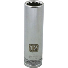 Tools 3/8" Drive 12 Point Metric, 12mm Deep Length, Chrome Socket, Mfr: D009712-A