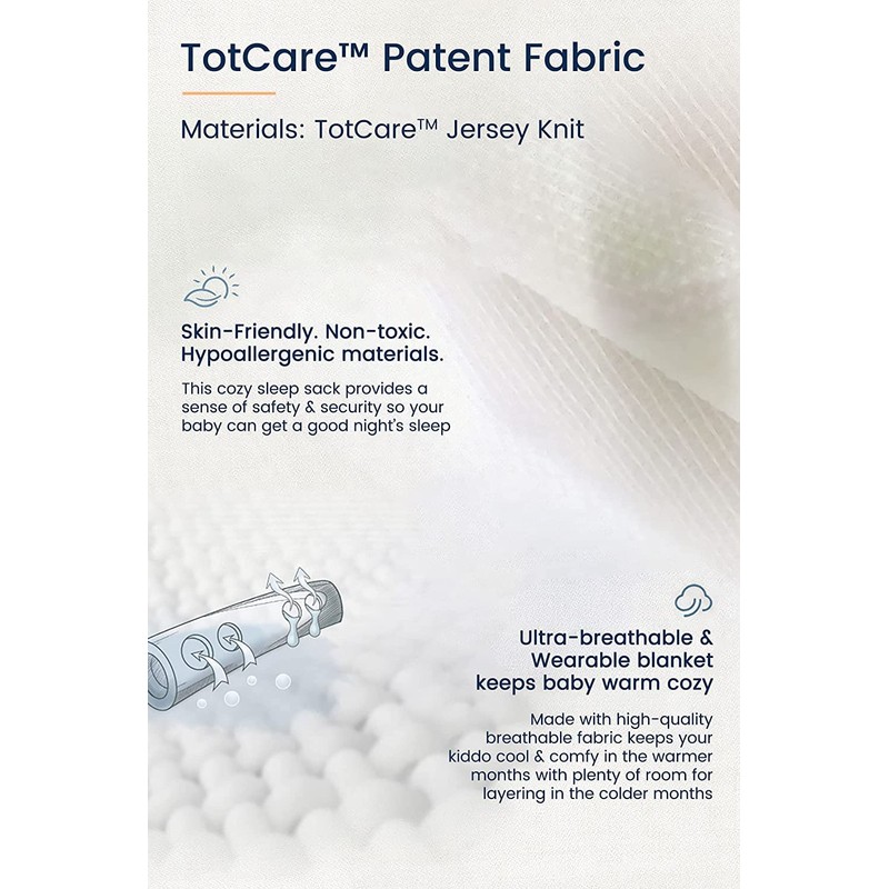 TotAha Light Baby Sleep Sack, Stretchy Sleepsack, Silky Comfort, Buttery