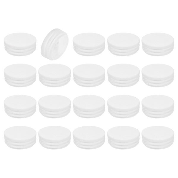 sourcing map 20 Pcs Round Plastic Plug, Tubing End Cap