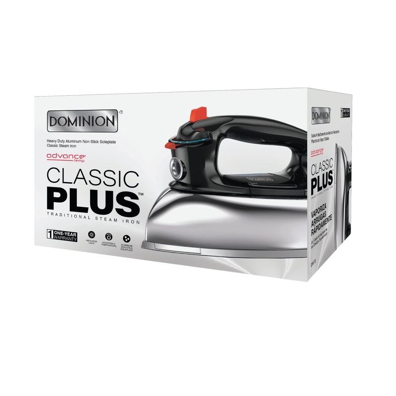 Dominion Classic + 1200 Watt Retro Steam Iron for Clothes