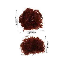 FOMIYES Curly Afro Wig for Festival Cosplay Stylish Clown Wig for Disco Theme Parties Lightweight and Comfortable Suitable for Teens and Adults Easy to Style for Unique Looks Brown