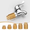 Brass Tap Extension 1/2 Inch, Pack of 5 Thread Extension