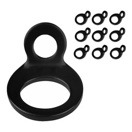 Pack of 10 Solid Lashing Rings Stainless Steel Lashing Straps Anchor Hook for Motorcycle and for Securing Dirt Bikes on Trailers or on the Cargo Area of Pick-up Trucks during Transport