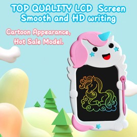 LCD Writing Tablet for Kids Toddlers Unicorn Drawing Board for Kids Reusable Doodle Pad Educational Learning Board Toys for Girls Boys Doodle Board Unicorns Birthday Party Gift