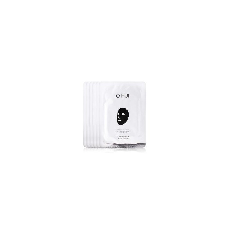 (eTV) O HUI Extreme White 3D Black Mask Pack 6