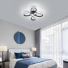 SENQIU LED Ceiling Light, 30W Modern Acrylic Ceiling Lamp, Flower