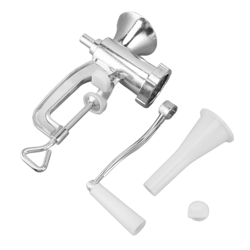 Aluminum Alloy Manual Meat Grinder Sausage Stuffer Hand Crank Meat