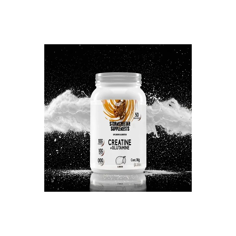 Stormcheetah Suplemento Creatina + Glutamina 1 Kg Sabores