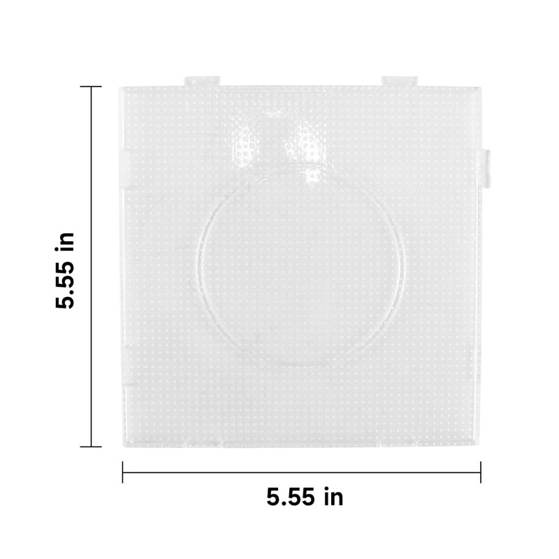 Gorise 2.6mm Ironing Beads Transparent Plastic Pegboard Template DIY Craft