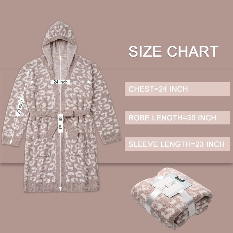 bearberry Hooded Robe Cozy In The Wild Robe Lightweight Soft