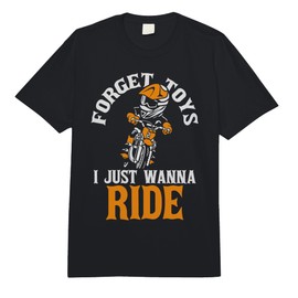 Forget Toys - Wanna Ride Dirt Bike Motocross Boy MX Kid Girl Comfort Colors Adult Heavyweight T-Shirt