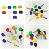 QERPON 1pc/10pcs Vibrant Silicone Key Caps Random Colors Show Your
