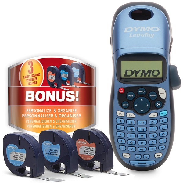 Dymo LetraTag LT-100H Label Maker Starter Kit | Handheld Label