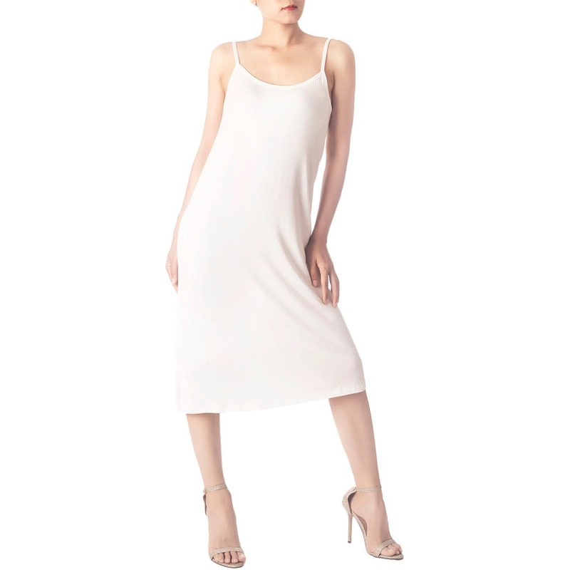 iB-iP Women's Modal Cozy Knee Length Spaghetti Strap Full Slip,
