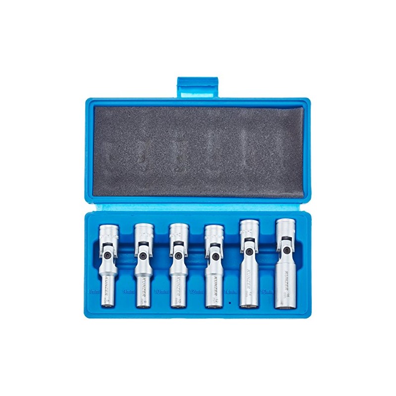 Kunzer 7WT06 Joint Socket Set 3/8-inch, Set of 6
