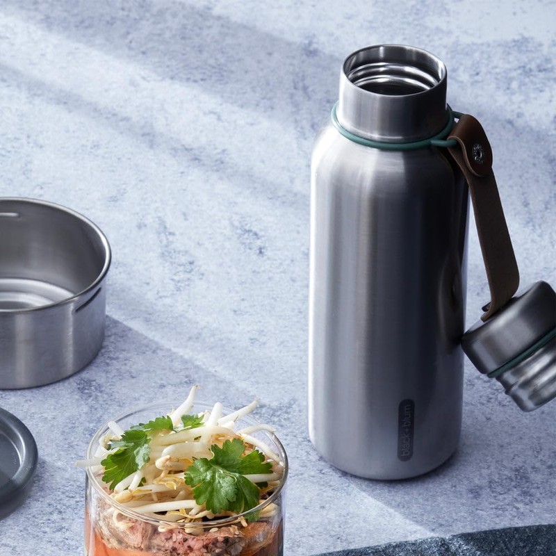 Black+blum (black+blum) Thermal Insulated Bottle L 14005 Silver x Olive