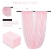 Wedding Canopy Ceiling Drapes 6 Panels 5ftx15ft Pink Draping Fabric