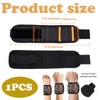 WJccsee Magnetic Wristband Tool Holder with 15 Strong Magnets -