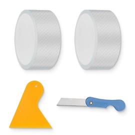 Pack of 2 Car Door Sill Edge Protection Stickers, Carbon Film Universal Car Sticker Protection Device, Protective Film, Paint Protection Film for Car, Bicycle, Motorcycle, Transparent (3 cm x 3 m)