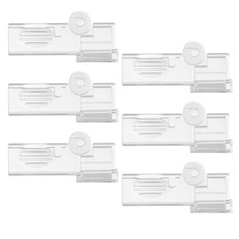 ONEBO 6 Pcs Milk Carton Clips,Creative retractable carton clip,Food Sealing Clip,Milk carton sealing clip,for Home, Kitchen, Office(Transparent)