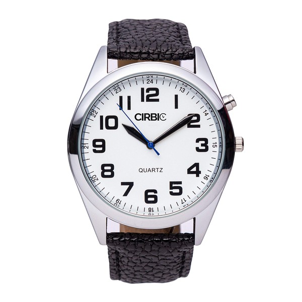 Large and Clear Voice Talking Watch for Blind, Visually impaired or Elderly. (Black)