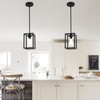 Kitchen Pendant Lighting Over Island, 1-Light Matte Black Farmhouse Pendant