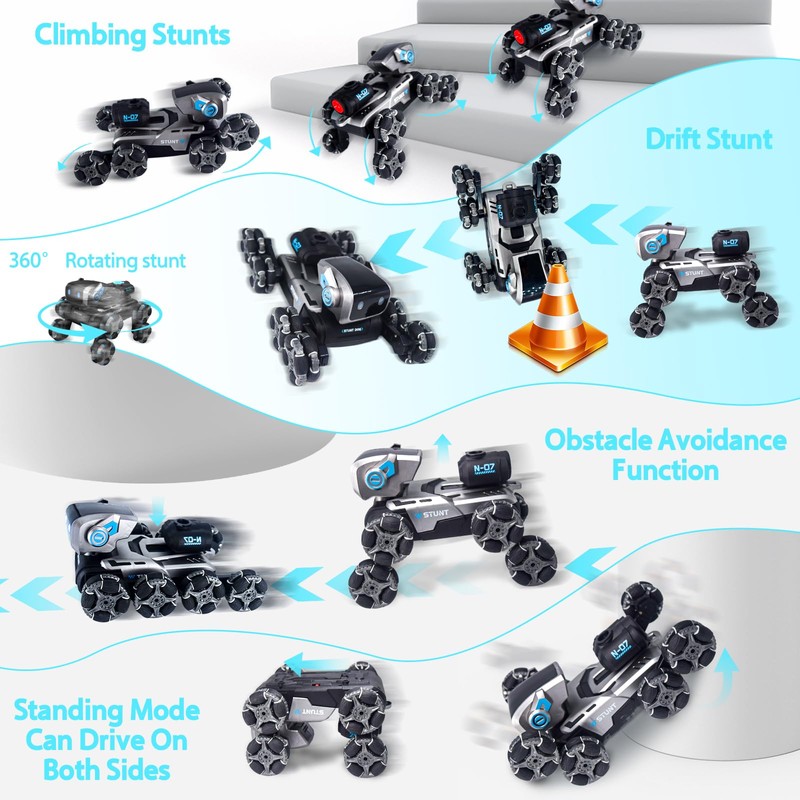Robot Dog Toy for Kids,2.4Ghz Remote Control Dog Stunt Robot