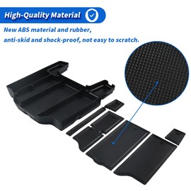 RMOURTEKK - Bandeja organizadora de consola central compatible con Dodge RAM 2023 2022 2021 2020 2019 1500 2500 3500 Shell reposabrazos, accesorios de bandeja de inserción (tamaño completo sin moneda)