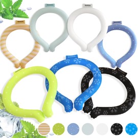 [Kimochi] Ice School Ring, Neck Cooler, Kids, Lightweight, Ice Neck Ring, Double Layer Tube Construction, [Netherlands Fruit Derived PCM, Naturally Freezing at 28°C] Cooling Ring, Cool Ring, Neck