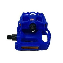 Pedals Kids Bike 1/2" Childrens Bicycle MTB BMX Bike Resin Reflectors Blue Pair