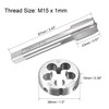TOP-VIGOR M15 x 1mm Metric Tap and Die Set, Machine
