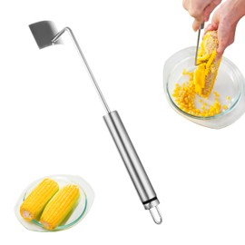 MFO Stainless Steel Corn Peeler，Corn Spade，Corn Stripper Tool ，Corn Thresher Cob Stripper Tool， Corn on the Cob Remover for Home Kitchen，Restaurant Chef，Outdoor Dining（1Pcs）